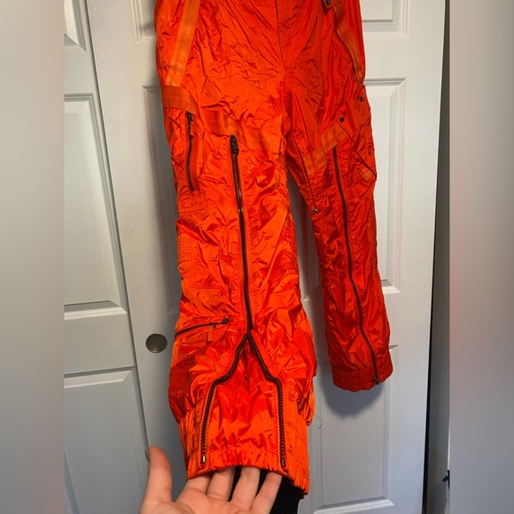 RLX Ralph Lauren Performance Ski Snowboard Recco Rescue Orange Pants Men's 38 - Picture 3 of 13